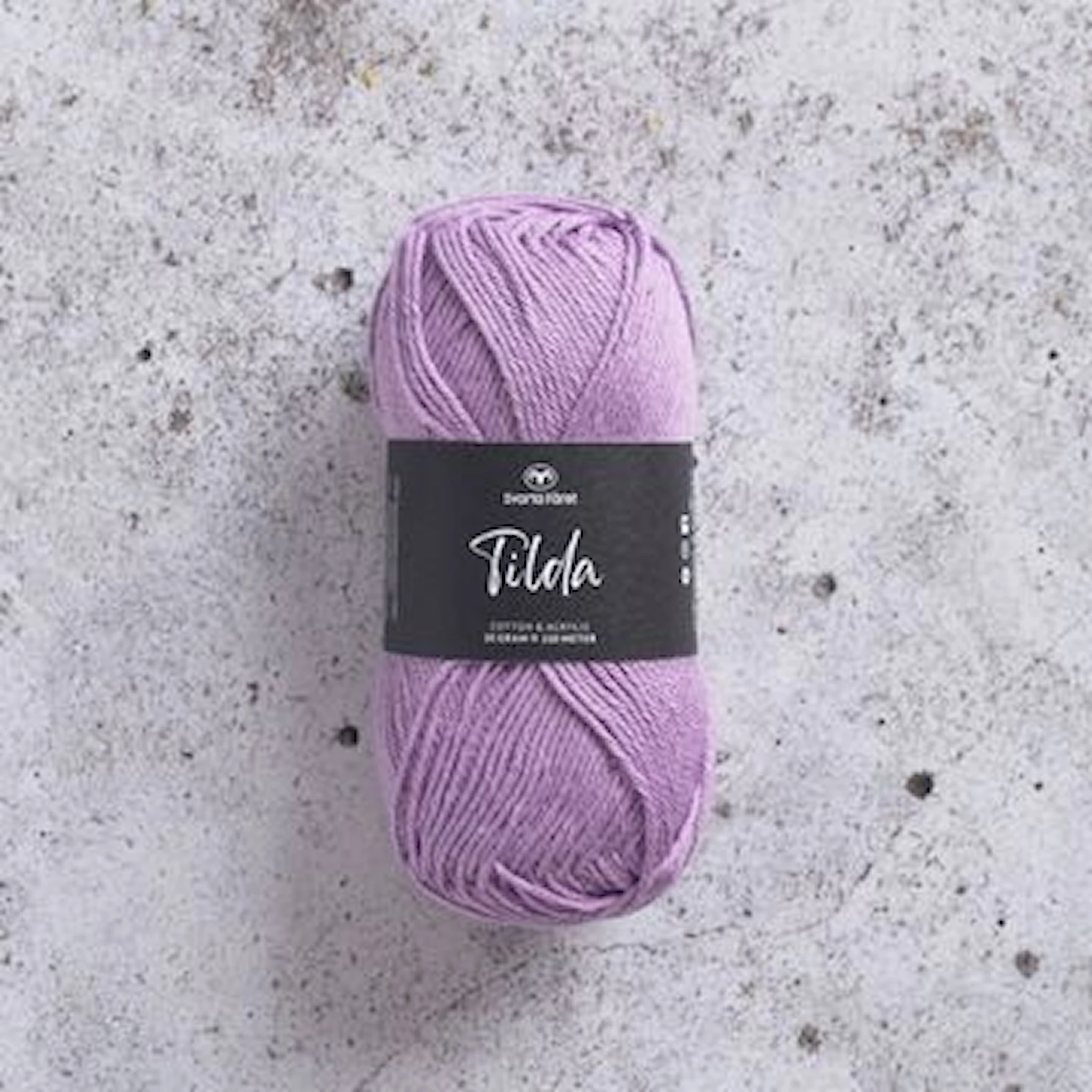 Produktbild för Tilda Garn Bomullsmix 50g Svarta Fåret