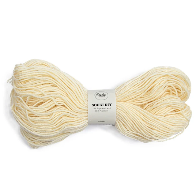 Socki DIY Garn Ullmix 100 g Undyed A732 Adlibris