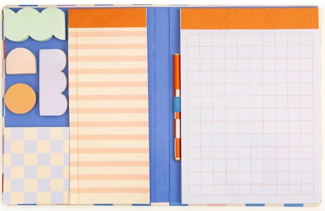 Notepad with Sticky Notes Set & Pen