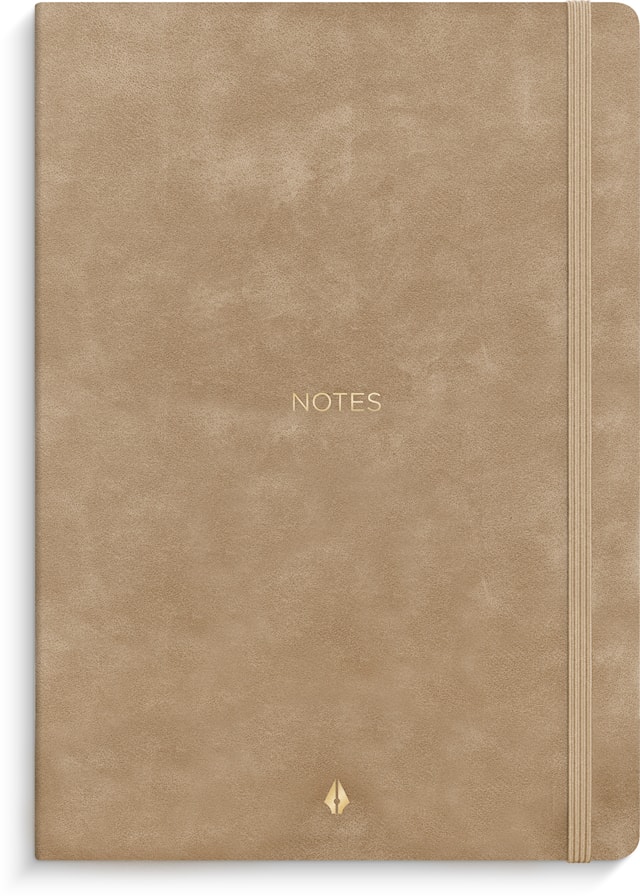 Produktbild 1 för Notebook Deluxe A5 Smooth Beige Burde