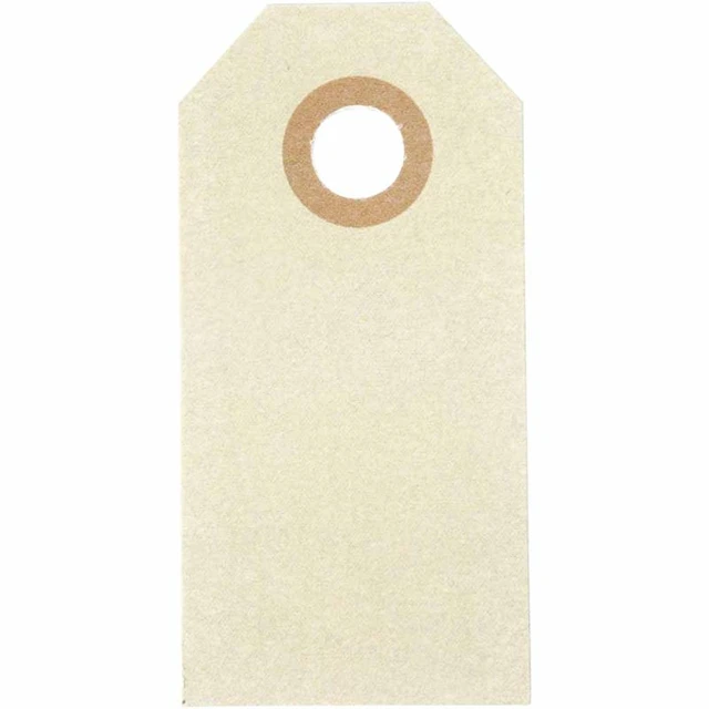 Manillaetiketit, koko 3x6 cm, 250 g, kerma, 30 kpl/ 1 pkt