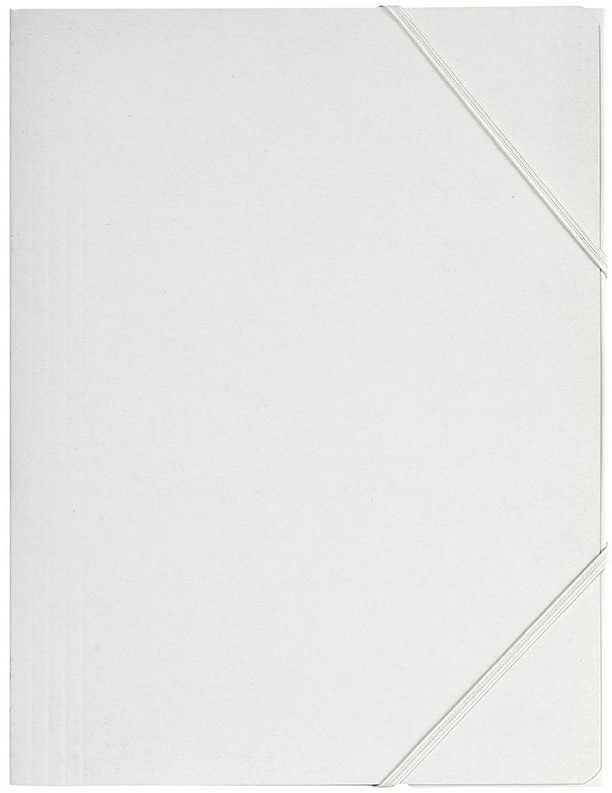 Gummisnoddsmapp Vit i papp 1-pack BNT Office
