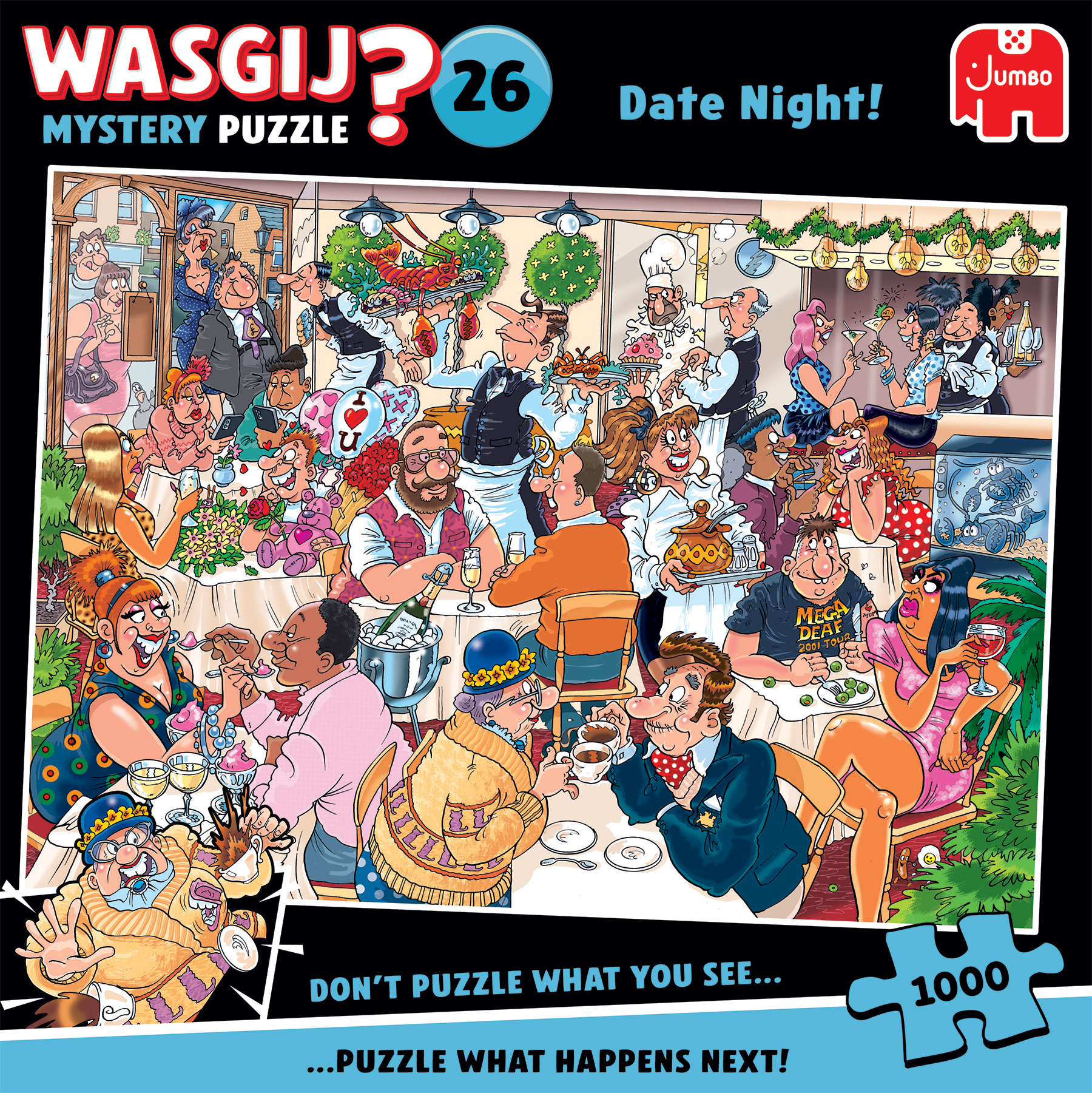 Wasgij Mystery 26 Date Night! Pussel 1000 bitar