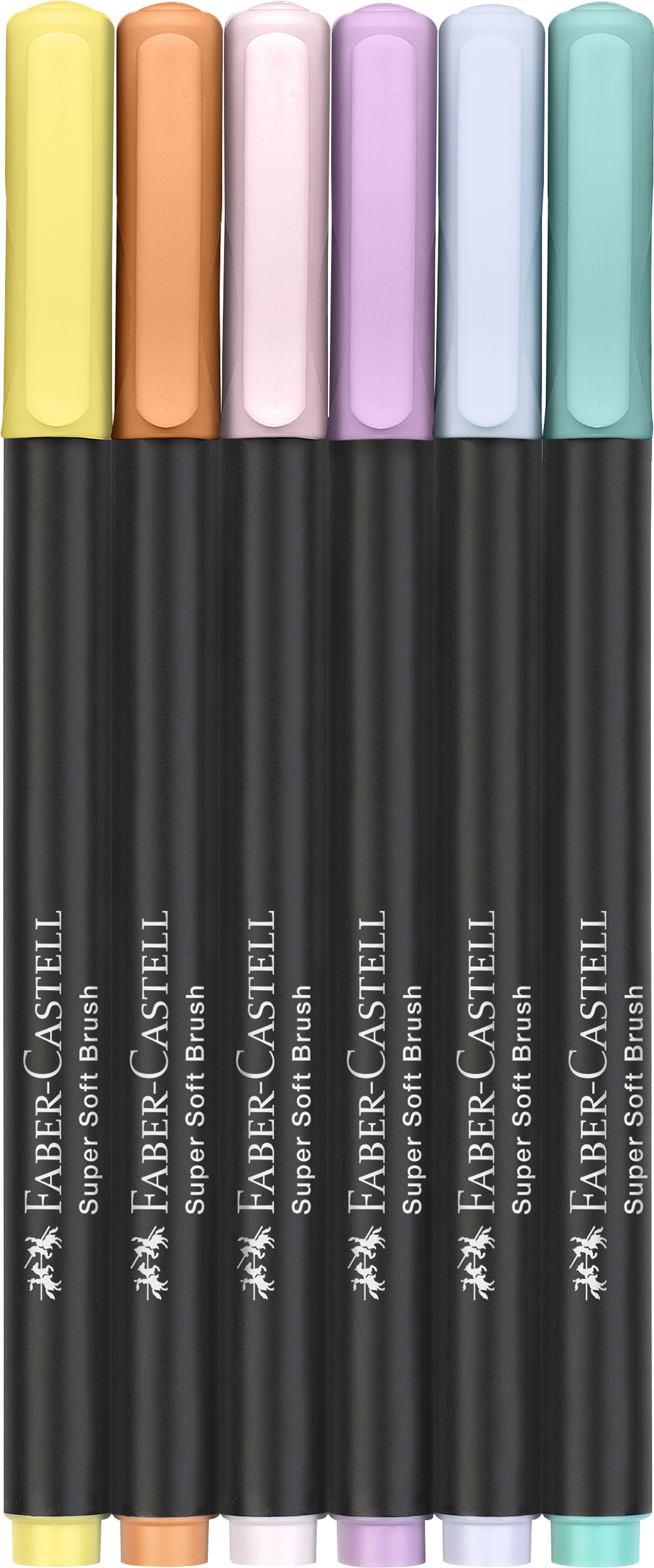 Black Edition Penselpennor Pastell 6-pack, Faber-Castell