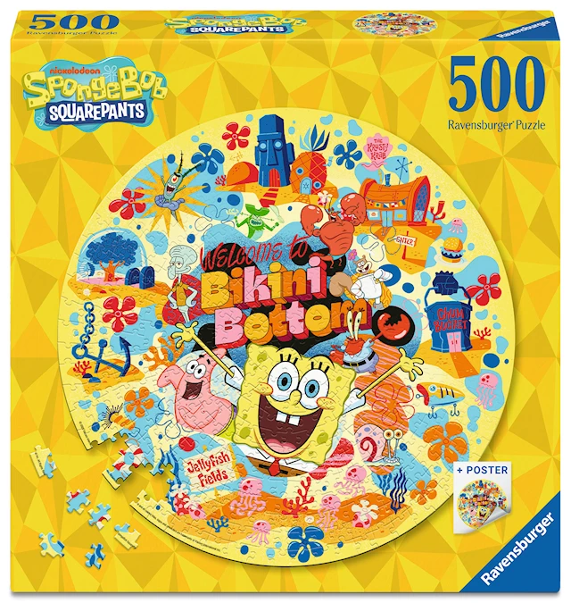 Sponge Bob Runt Pussel 500 Bitar Ravensburger