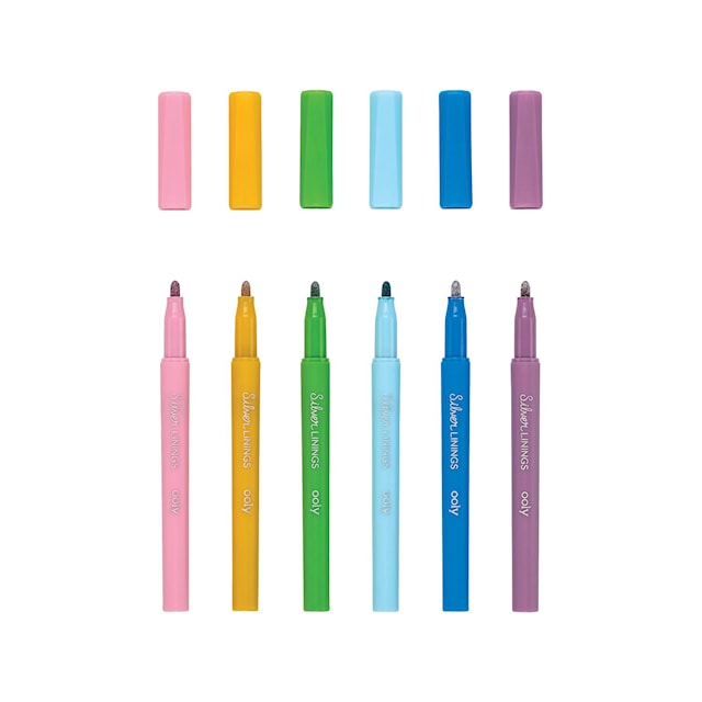 Produktbilde 4 for Tusjpenner med Sølvkontur 6-pk, Ooly