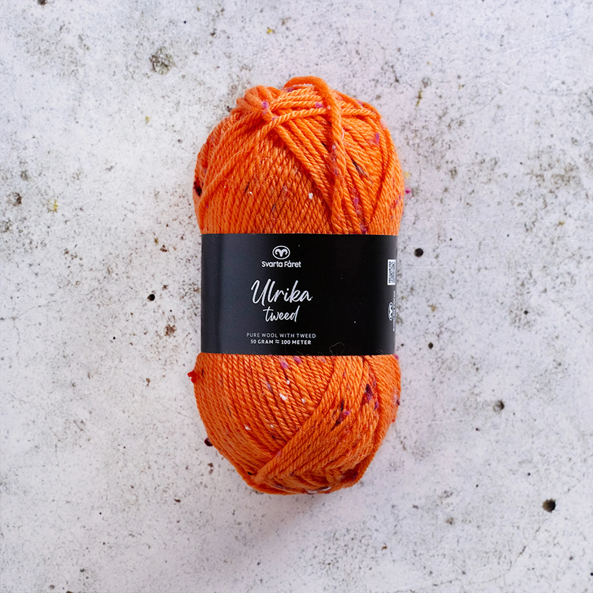 Tuotekuva ille Ulrika Tweed Villasekoite 50 g Mimolette 006 Svarta Fåret