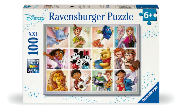 Disney Multicharacter Pussel 100 bitar XXL, Ravensburger