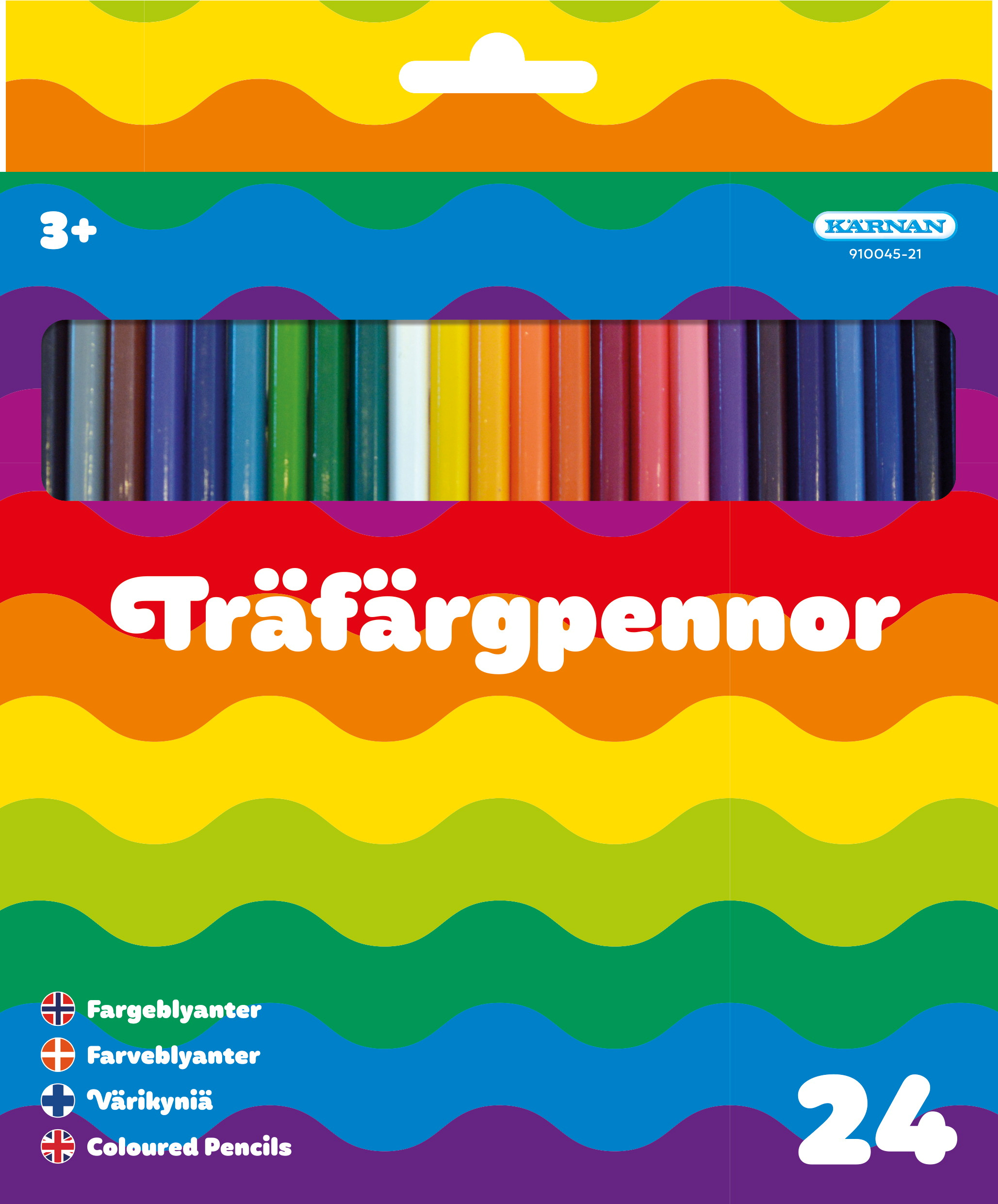 Träfärgpennor 24-p,  Kärnan