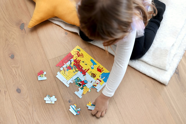 Produktbilde 2 for Pippi Langstrømpe Trepuslespill 30 Brikker, Micki