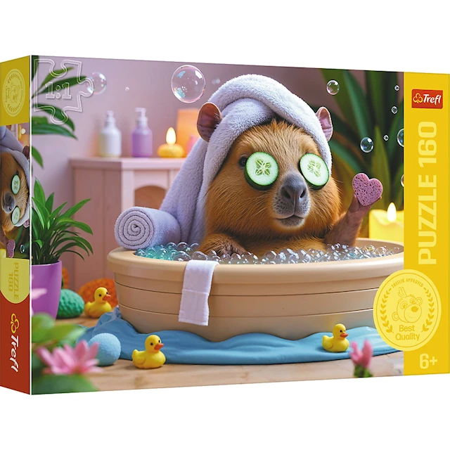Capybara In Spa Pussel 160 Bitar Trefl