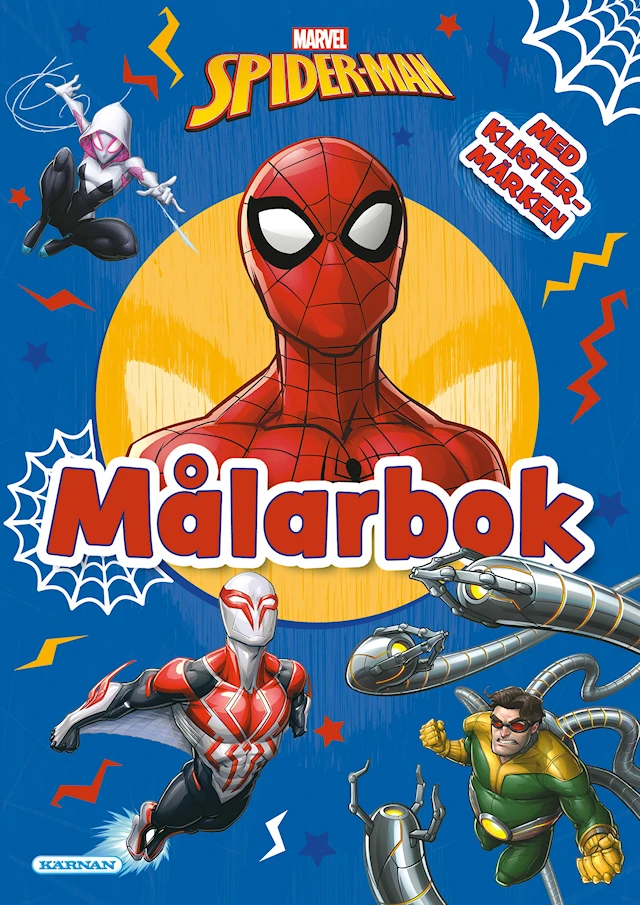 Målarbok Spider-Man med klistermärken, Kärnan