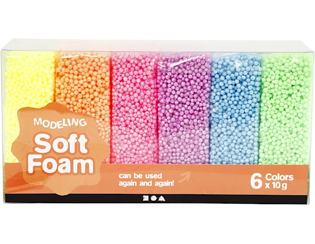Soft Foam Modellera Pasteller 6 Färger