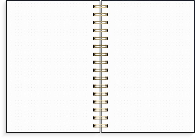 Produktbild 2 för Notebook Dotted A5 Flowery Burde