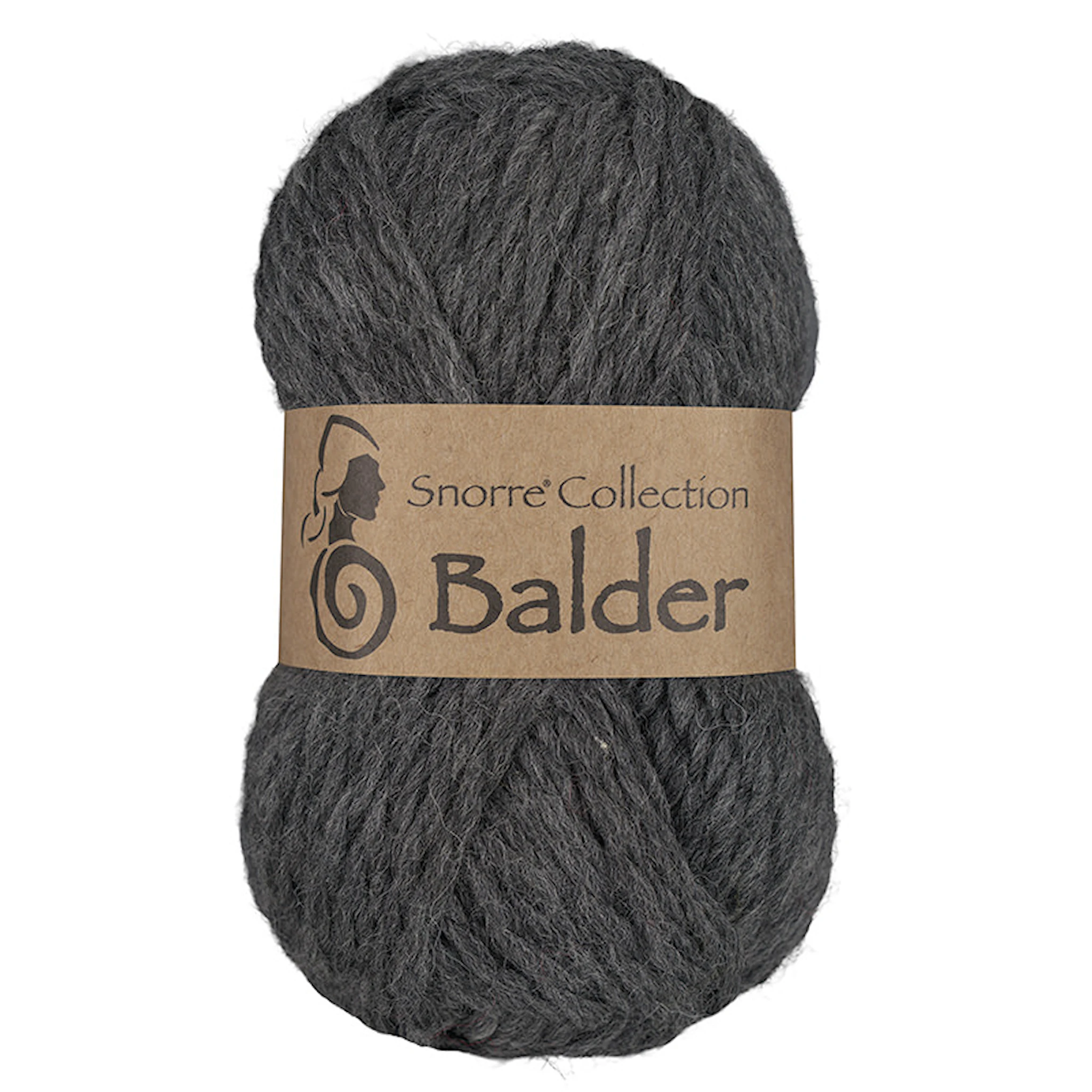 Produktbild för Balder Enfärgade Ull 50g Grå 815, Viking Snorre