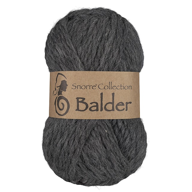 Balder yksivärinen villa 50gr Harmaa 815, Viking Snorre