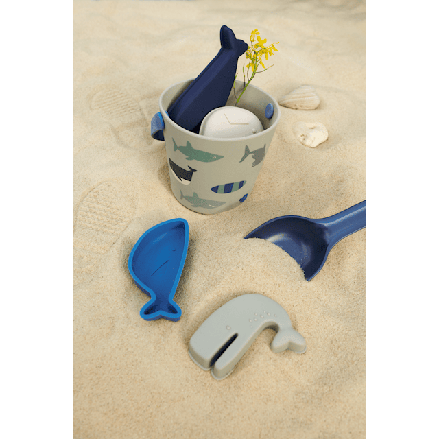 Tuotekuva 2 - Gilma Shark Strandset Shark/Dove Blue Liewood