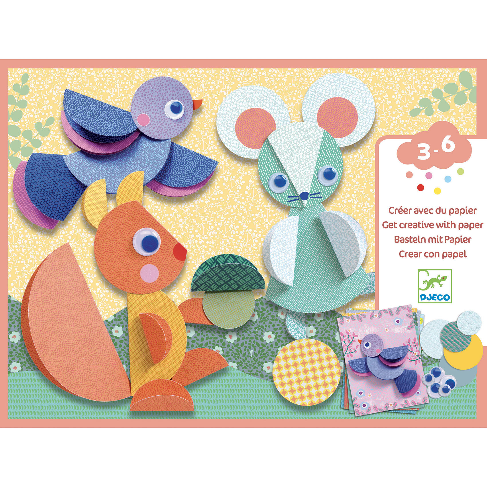 Pysselkit Papper 3-6 år Djeco