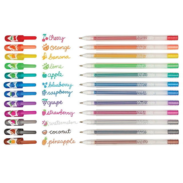 Produktbilde 5 for Gelpenner Glitter med Duft 12-pk, Ooly