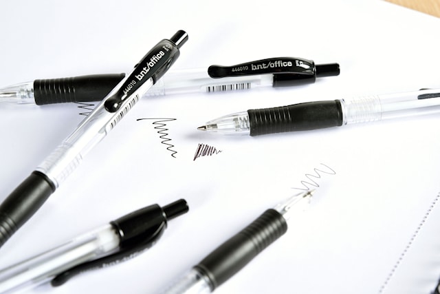 Produktbild 5 för Kulspetspenna 0,7 mm 4-pack BNT Office