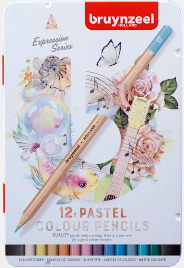 Bruynzeel Expression Väriliidut Pastelli 12-setti