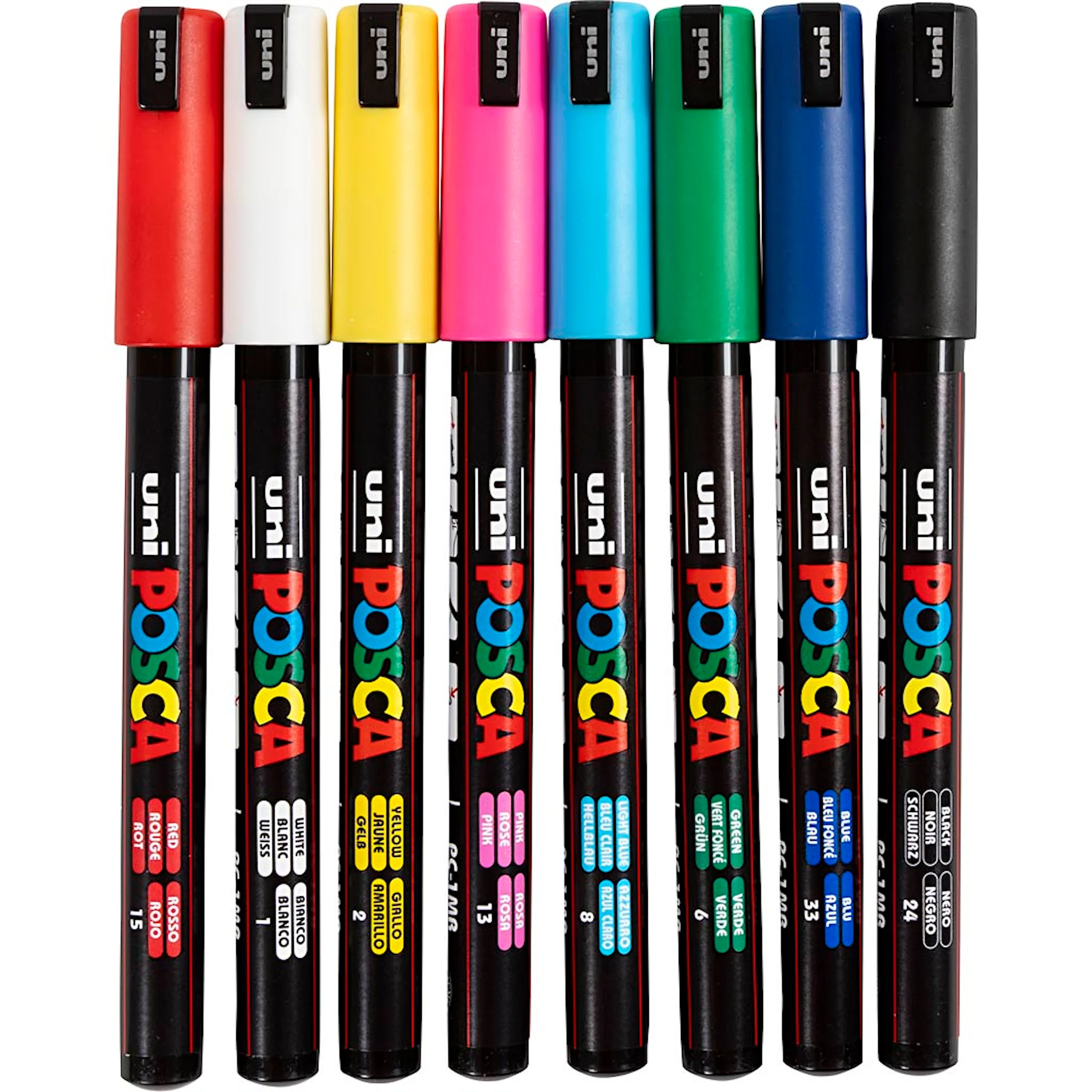 Tuotekuva ille Posca Marker, nro PC-1MR, paksuus 0,7 mm, extrafine, 8 kpl/ 1 kpl