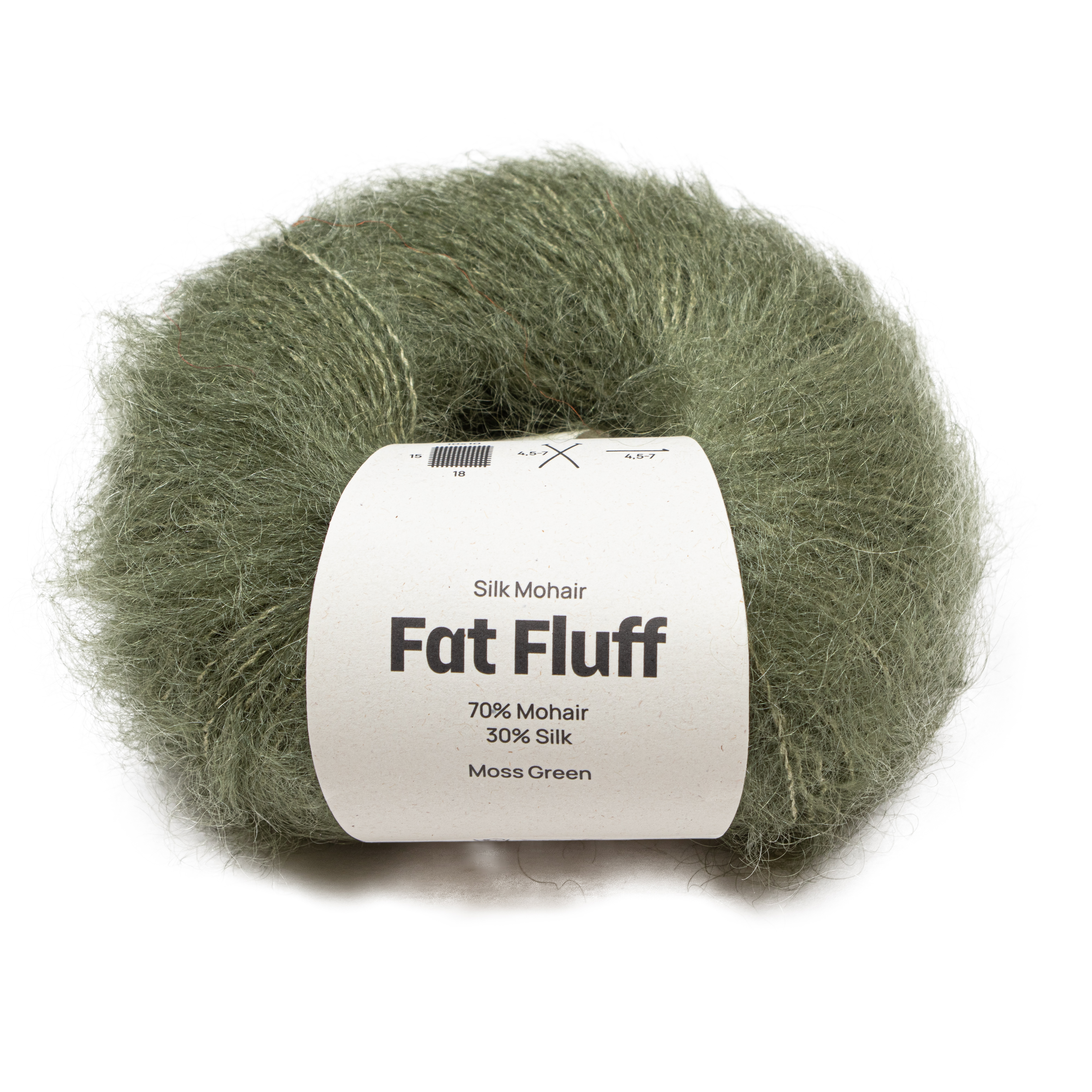 Silk Mohair Fat Fluff 25 gr Moss green A796 Adlibris