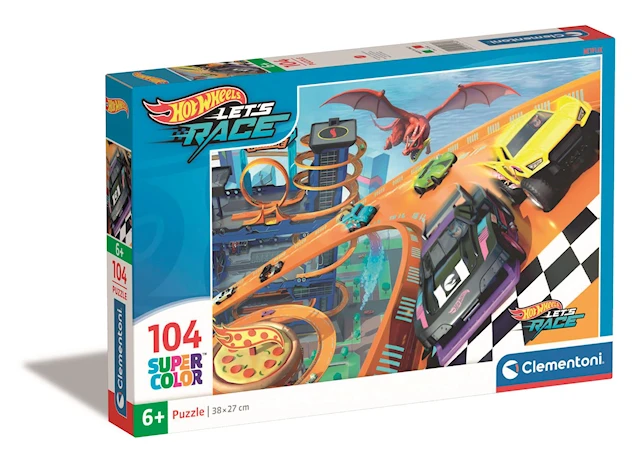 Palapelit 104 palaa Hotwheels, Clementoni