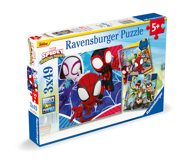 Produktbilde 2 for Puslespill Spidey's Adventures 3x49 brikker, Ravensburger
