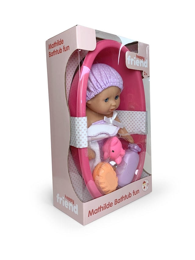 Tuotekuva 3 - Mathilde-nukke, 25 cm, kylpyammeella Happy Friend