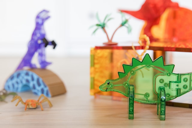 Tuotekuva 4 - Magna-Tiles Dino-maailma, 40 palaa