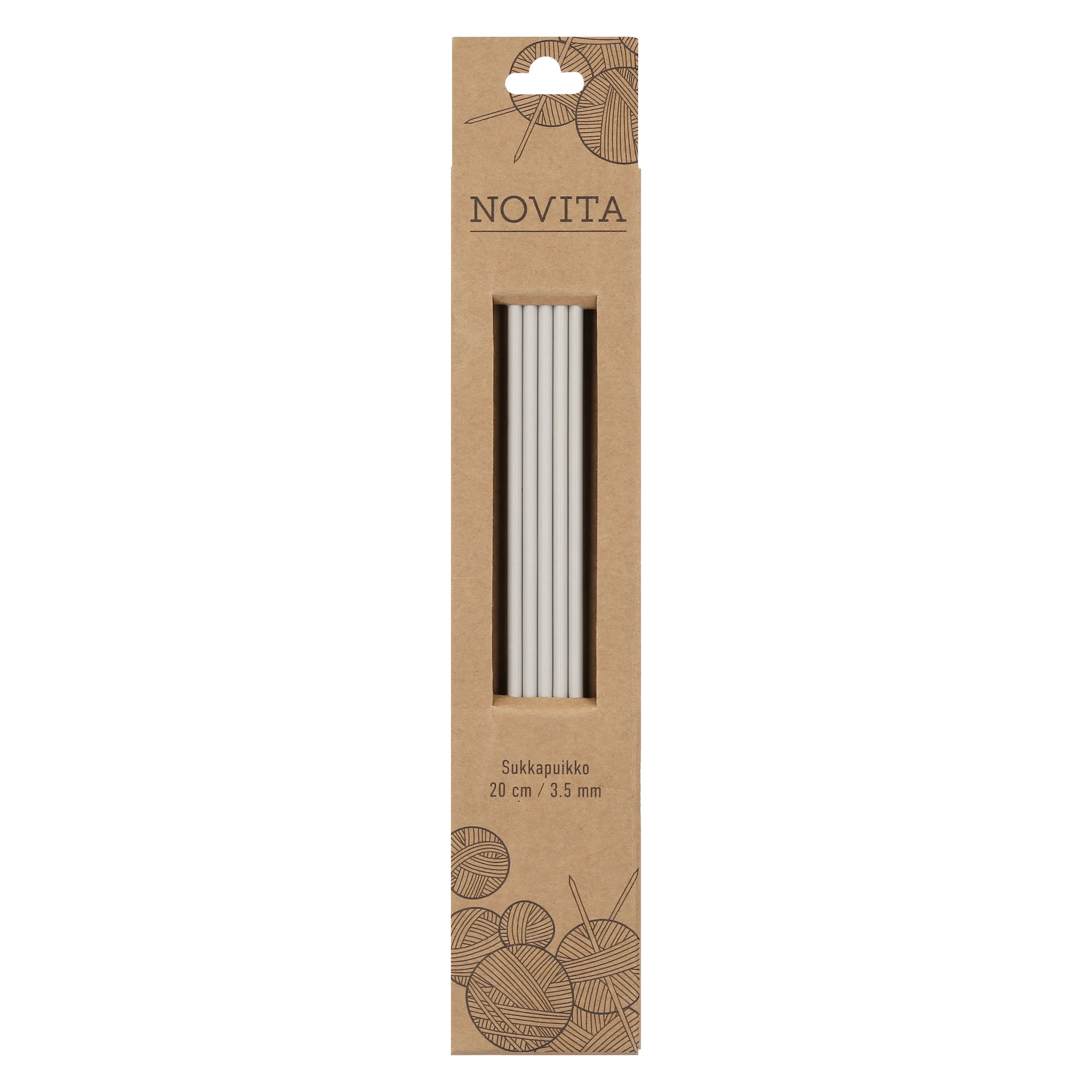 Produktbild för Strumpstickor Aluminium 20 cm 3.5 Novita