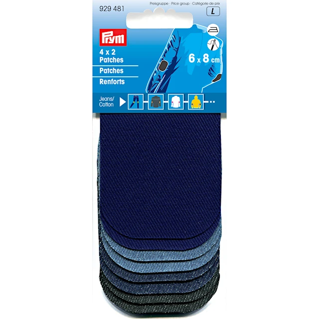 Paikkalaput "Mini" Farkkukangas Prym