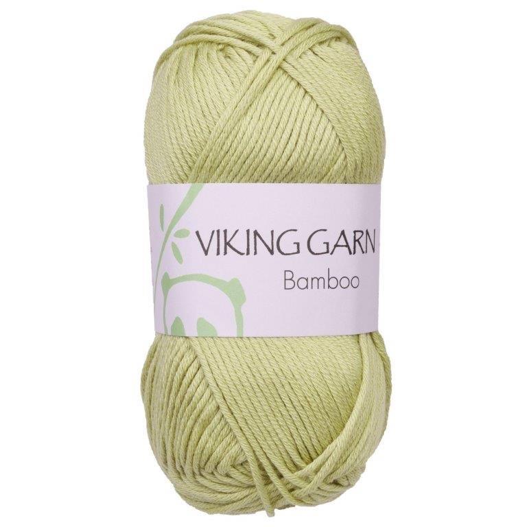 Bamboo Garn Bomullsmix 50 g Ljusgrön 631 Viking Garn