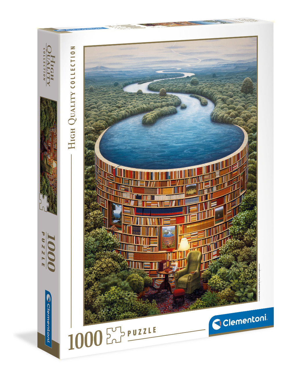 Bibliodame Pussel 1000 bitar Clementoni