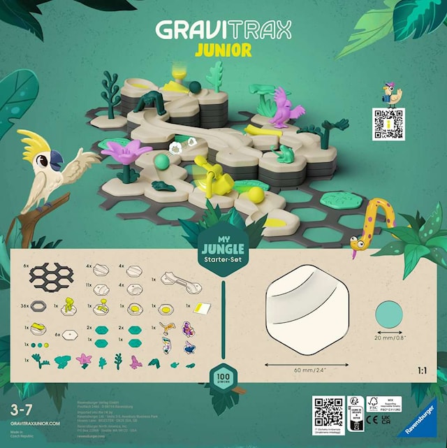 Produktbild 2 för GraviTrax Kulbana Junior Startset Jungle
