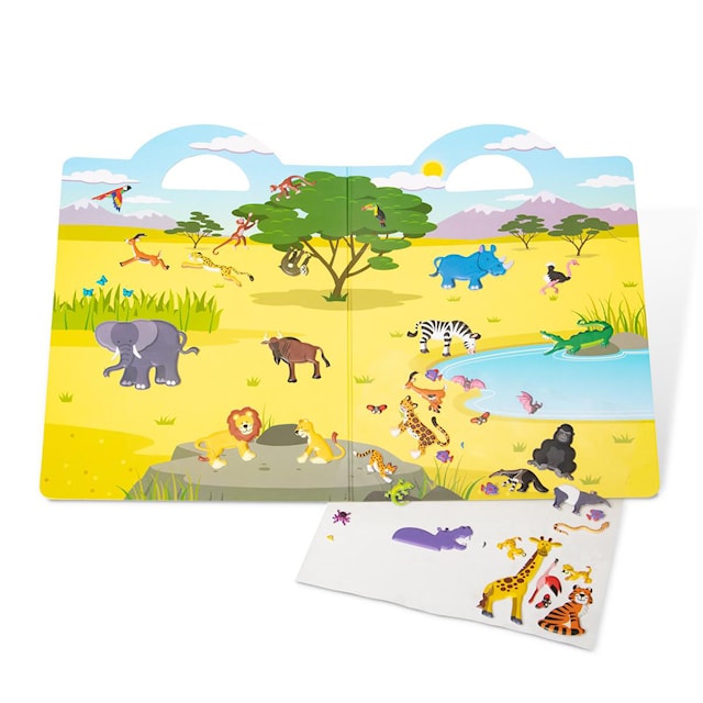 Produktbild 2 för Reusable Puffy Stickers Safari Melissa & Doug