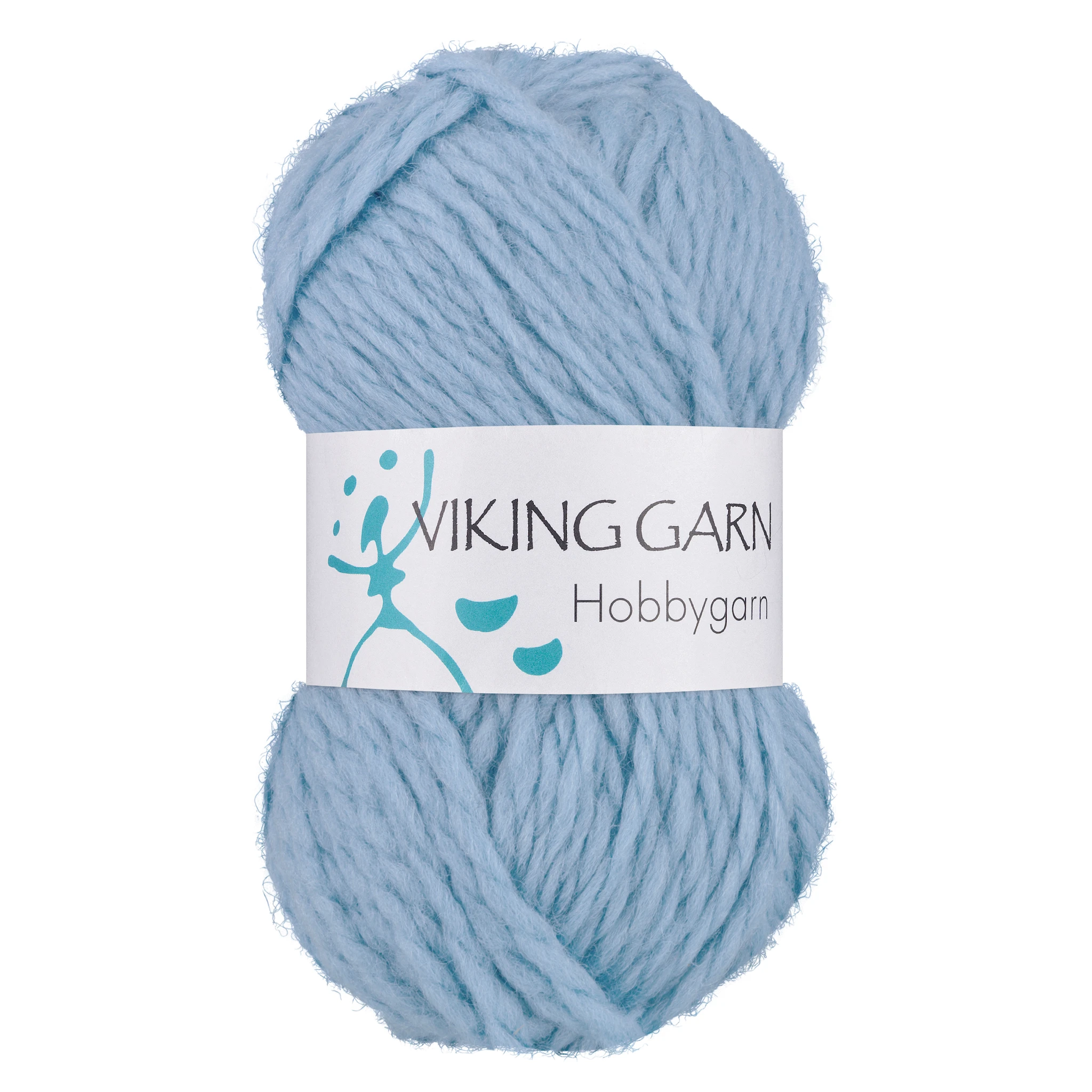 Produktbild för Hobbygarn 50 g Ljusblå 920 Viking Garn