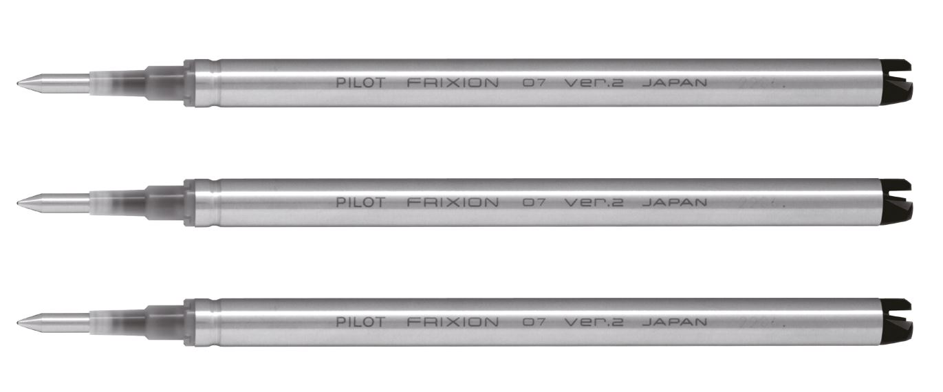 Refill Frixion Zone 0,7mm Svart 3-pack Pilot