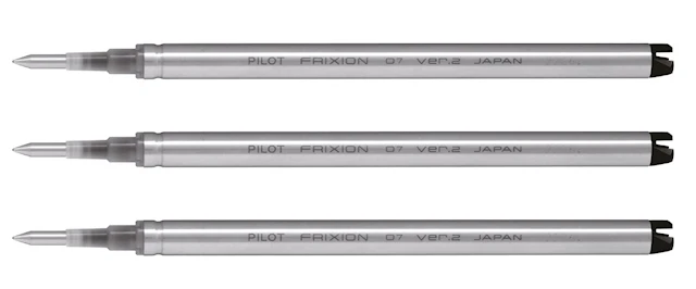 Refill Frixion Zone 0,7mm Svart 3-pack Pilot