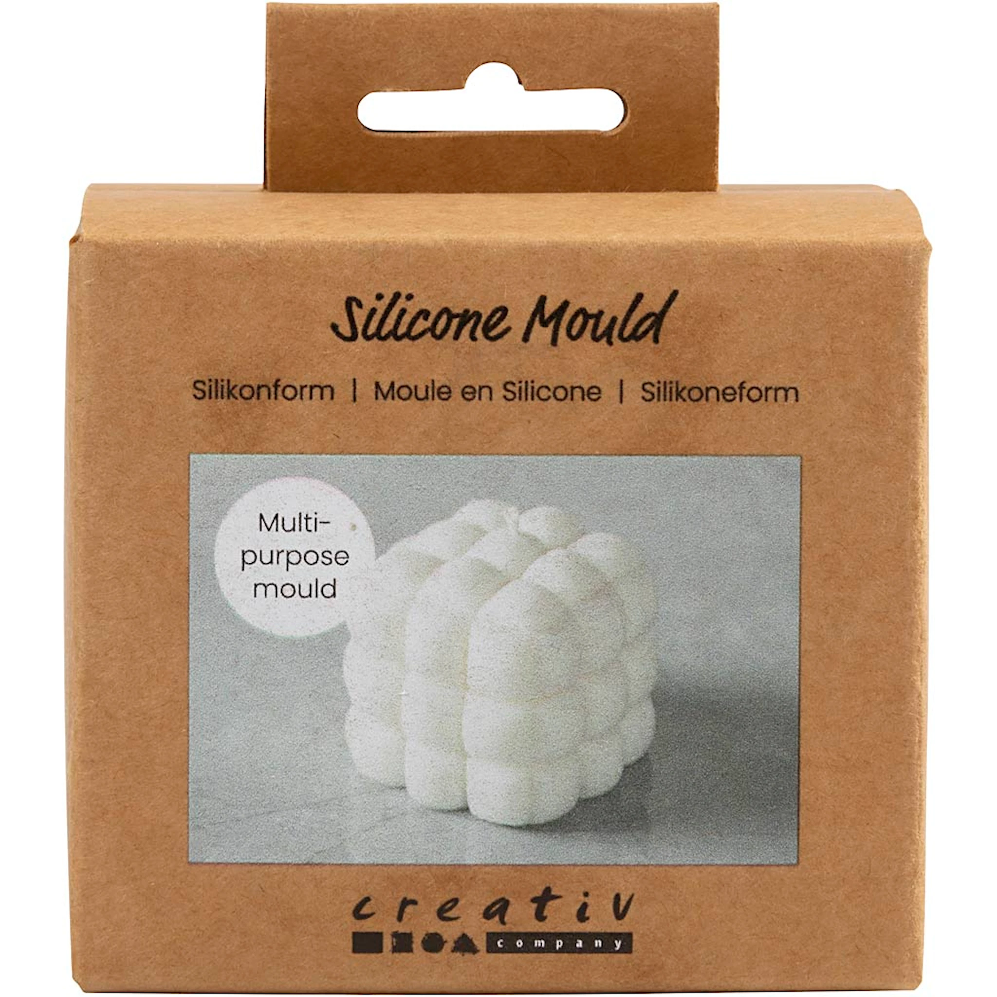 Produktbilde for Silikonform , Boblefirkant, H: 5 cm, B: 6 cm, dia. 6 cm, 1 stk./ 1 pk.
