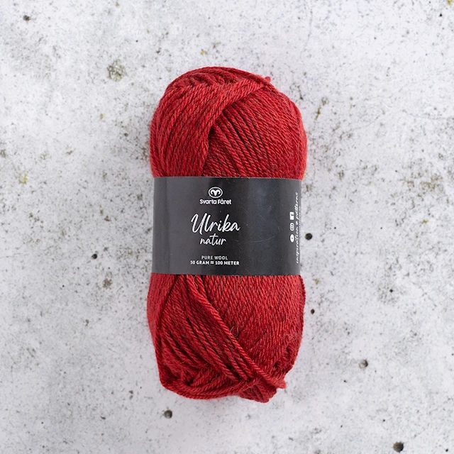 Ulrika Natur Ullgarn 50 g Ruby Nature 10 Svarta Fåret
