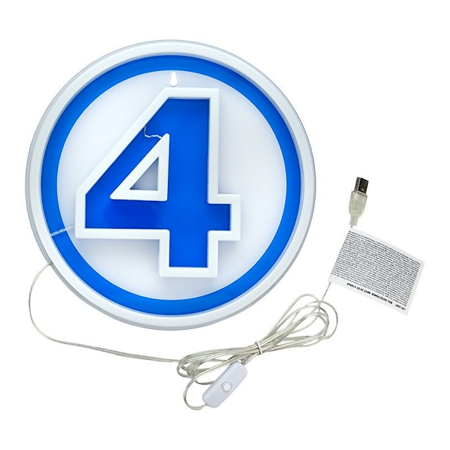 Tuotekuva 3 - Fantastic 4 Seinälle Kiinnitettävä LED Neonvalo Paladone