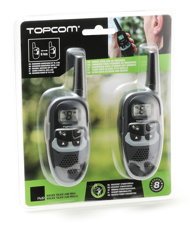Produktbild 3 för Walkie Talkie, PMR, 6 km, Topcom
