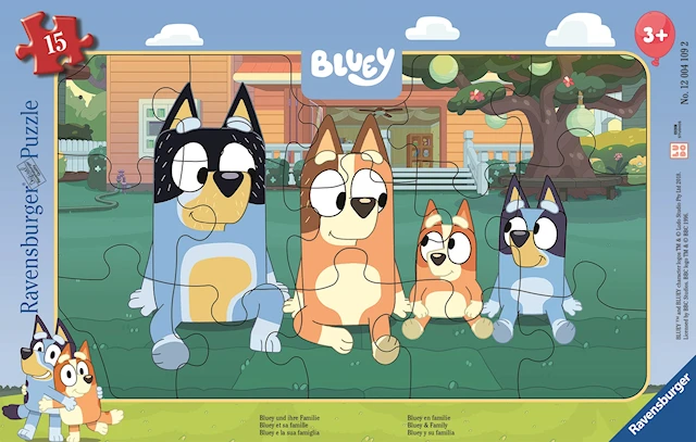 Bluey And Her Family Pussel 15 bitar, Ravensburger