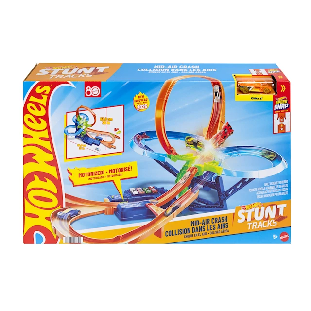 Hot Wheels -temppuradat Big Air Crash -autorata