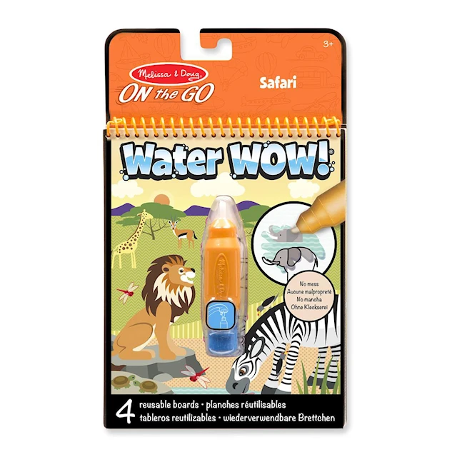Water WOW! Water-Reveal Målarbok Safari Spin Master