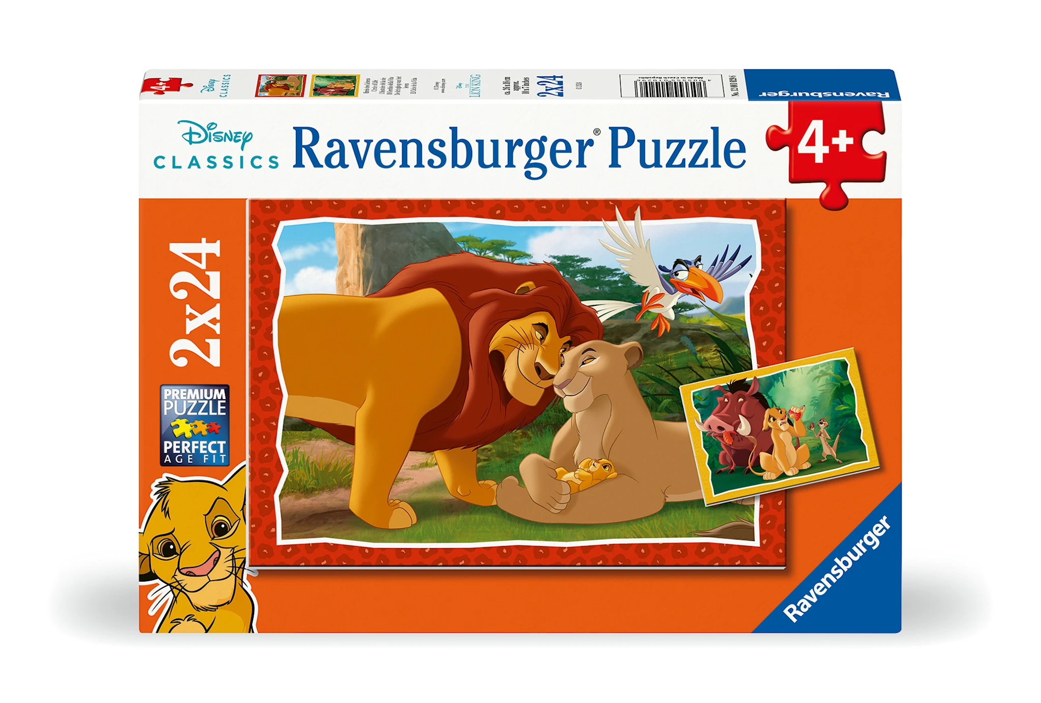 Produktbild för Pussel The Lion King 2x24 bitar, Ravensburger