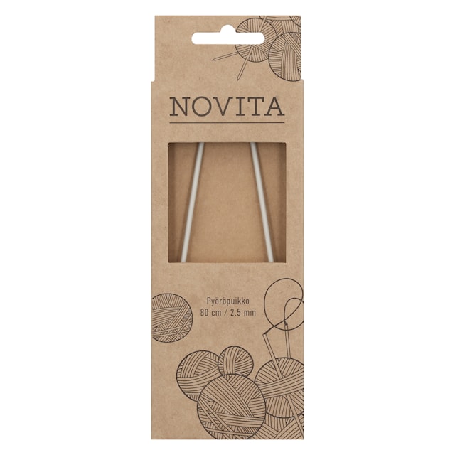 Tuotekuva 1 - Pyöröpuikot Alumiini 80 cm 2.5 Novita