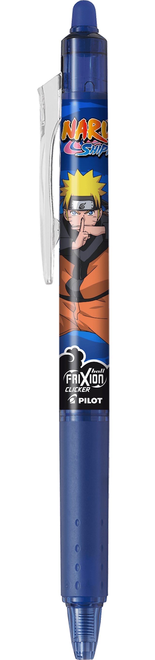 Produktbild 1 för Frixion Ball Clicker 0,7 Blå Raderbar Naruto Pilot